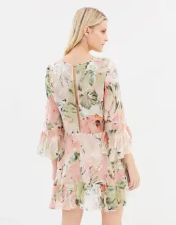 Alice McCall Silk Metallic Little Juliet Mini Dress Floral Size 4 for rent on The Volte - image 3