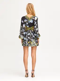 Alice McCall Flower Girl Cut Out Mini Dress Black Size 4  for rent on The Volte - image 3