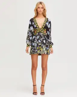 Alice McCall Flower Girl Cut Out Mini Dress Black Size 4  for rent on The Volte - image 4