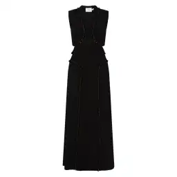 Aje Arp Cut Out Knit Midi Dress Black Size M / AU 10 for rent on The Volte - image 5
