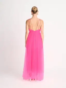 Sheike Imogen Maxi Dress Neon Pink Size 16 for rent on The Volte - image 3