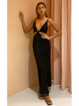 Bec & Bridge Ciao Bella Maxi Dress Black Size AU 10  for rent on The Volte - image 1