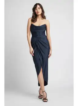 Sheike Cosmopolitan Dress In Navy Size AU 14 