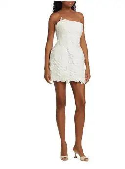 Zimmermann Tama Filigree Mini Dress Ivory Size 2 / AU 12 