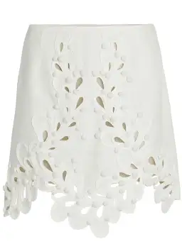 Zimmermann Brightside Rouleaux Mini Skirt Ivory Size 2 / AU 12  for rent on The Volte - image 4