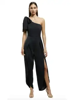 MISHA Joanna Jumpsuit Black Size 8  for rent on The Volte - image 1