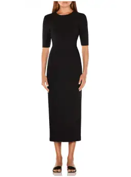 Misha Brodie Midi Dress Black Size AU 8  for rent on The Volte - image 1