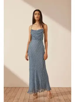 Shona Joy Elina Lace Maxi Dress in Midnight/Ice Size AU 8 for rent on The Volte - image 1