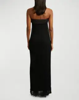 Christopher Esber Shadow Line Knit Maxi Gown  Black Size XSS/Au 4  for rent on The Volte - image 2