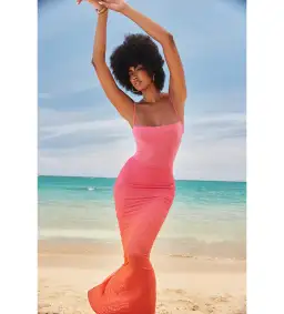 House of CB  Calista Maxi Dress Ombre Flame Size 8 for rent on The Volte - image 1