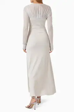 Christopher Esber  Encase Sheer Underwire Dress Silver Size 10 AU for rent on The Volte - image 3