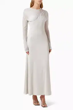 Christopher Esber  Encase Sheer Underwire Dress Silver Size 10 AU for rent on The Volte - image 2