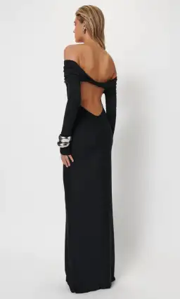 Effie Kats The Gwen Gown in Black Size 10  for rent on The Volte - image 4
