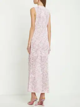  Christopher Esber Cross Stitch Muscle Dress Pink Swirl  Size M/Au 10  for rent on The Volte - image 2
