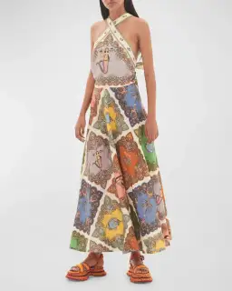 Alemais Trippy Troppo Halter Dress Multi Size 8 for rent on The Volte - image 3