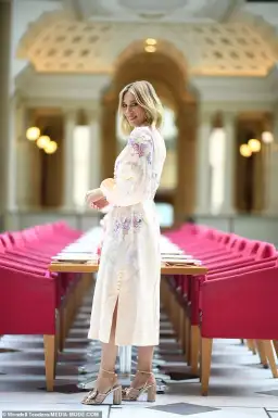 Zimmermann Lyrical Buttoned Midi Dress in Dreamy Floral Size 1/ AU 10 for rent on The Volte - image 4