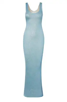 Asta Resort Ana Maxi Dress Blue Sequin Size XS/ AU 6 for rent on The Volte - image 5
