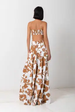 S/W/F Bandeau Spaghetti Maxi Dress Dusty Dahlia Size S/ AU 8 for rent on The Volte - image 2