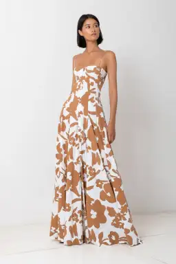 S/W/F Bandeau Spaghetti Maxi Dress Dusty Dahlia Size S/ AU 8 for rent on The Volte - image 1