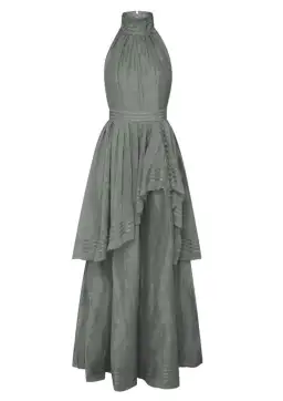 Aje Sienna Maxi Dress Grey Size 6
