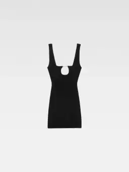 Jacquemus La Mini Robe Sierra Scalloped Mini Dress Black Size 38 / AU 12 for rent on The Volte - image 5