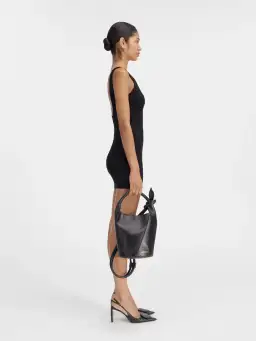 Jacquemus La Mini Robe Sierra Scalloped Mini Dress Black Size 38 / AU 12 for rent on The Volte - image 2
