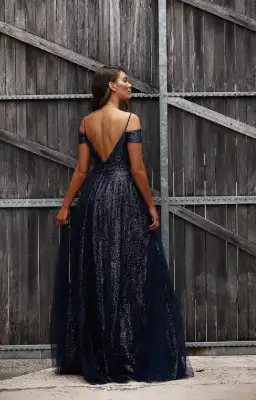 Jadore JX3029 Gown Navy Blue Size 16 for rent on The Volte - image 3