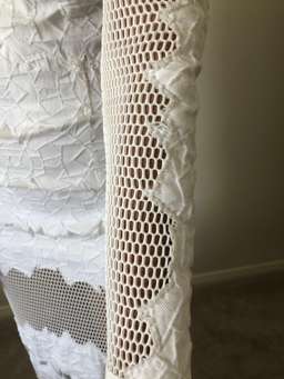 Jonathan Simkhai Burnout Brocade Long Sleeve Dress