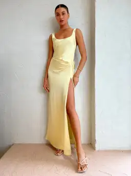 Anna Quan Etta Dress Champagne Lemon Size 8 for rent on The Volte - image 7