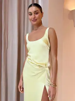 Anna Quan Etta Dress Champagne Lemon Size 8 for rent on The Volte - image 6