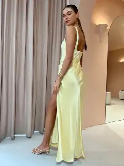 Anna Quan Etta Dress Champagne Lemon Size 8 for rent on The Volte - image 8