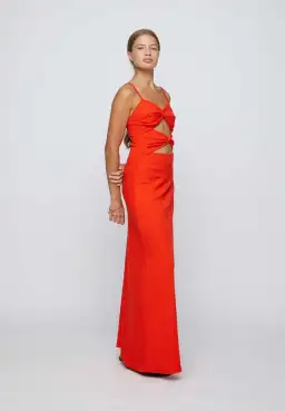 Anna Quan Natalia Maxi Cutout Dress Chili Red Size 8 for rent on The Volte - image 3