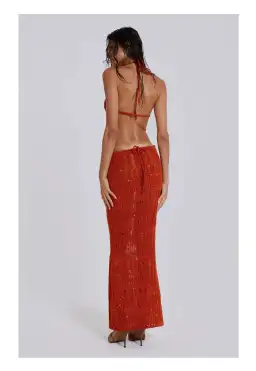 Jaded London Rumba Maxi Dress Orange Size 6 for rent on The Volte - image 4