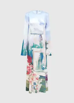 Leo Lin Francesca Maxi Dress Jardin Print Size AU 12 for rent on The Volte - image 3