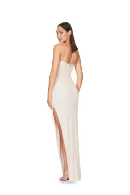 Nookie Leilani Gown in Shimmering Nude Sequins Size 6  for rent on The Volte - image 3