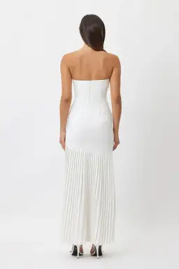Bianca & Bridgett Mara Pleated Dress White Size 6 for rent on The Volte - image 2