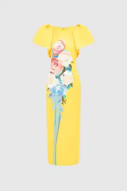 Leo Lin Lucinda Maxi Dress in Bouquet Print Size 10 for rent on The Volte - image 4