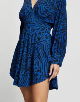 Mossman Wild Thoughts Dress Blue/Print Size 12  for rent on The Volte - image 2