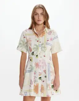 JAG Winona Flaneuse Corset Dress Print Size 14 for rent on The Volte - image 2