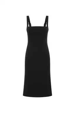 Camilla And Marc Ilona Midi Dress Black Size 12 for rent on The Volte - image 6