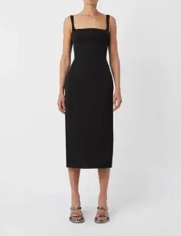 Camilla And Marc Ilona Midi Dress Black Size 12 for rent on The Volte - image 4