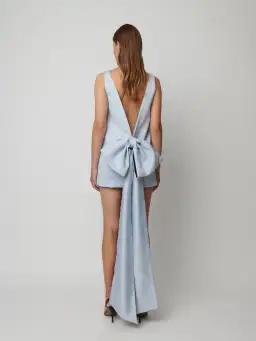 Effie Kats Nikola Mini Dress in Ice Blue Size M (AU 10) for rent on The Volte - image 3