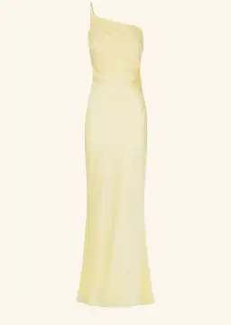 Shona Joy Luxe Asymmetrical Gathered Maxi Dress in Lemon Size 12  for rent on The Volte - image 3