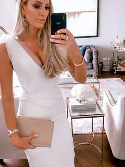 Bianca & Bridgett Mila White Dress Size 8 for rent on The Volte - image 1