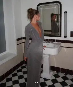 Arcina Ori Jen Dress Grey Size 8 for rent on The Volte - image 13