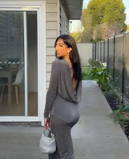 Arcina Ori Jen Dress Grey Size 8 for rent on The Volte - image 12