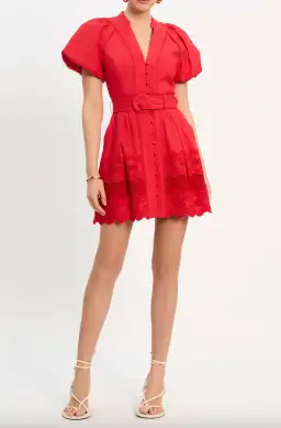 Rebecca Vallance Giovanni Mini Red Size 8 for rent on The Volte - image 1