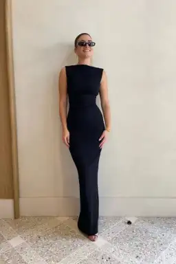 Effie Kats Verona Gown Black Size XS / AU 6 for rent on The Volte - image 6