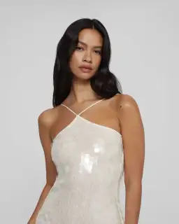 Rat & Boa Emmanuella Dress White Sequin Size XS / AU 6 for rent on The Volte - image 3