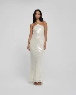 Rat & Boa Emmanuella Dress White Sequin Size XS / AU 6 for rent on The Volte - image 2